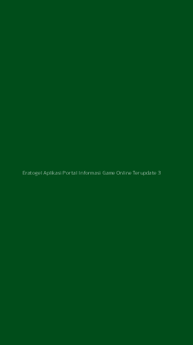 Tampilan Antarmuka Aplikasi Eratogel Aplikasi Portal Informasi Game Online Terupdate - 3