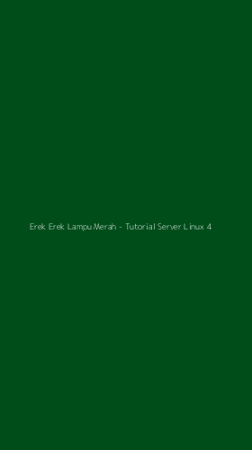 Tampilan Antarmuka Aplikasi Erek Erek Lampu Merah - Tutorial Server Linux - 4