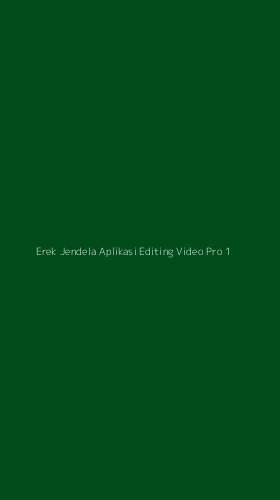 Tampilan Antarmuka Aplikasi Erek Jendela Aplikasi Editing Video Pro - 1