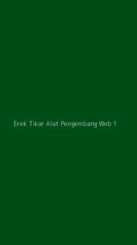 Tampilan Antarmuka Aplikasi Erek Tikar Alat Pengembang Web - 1