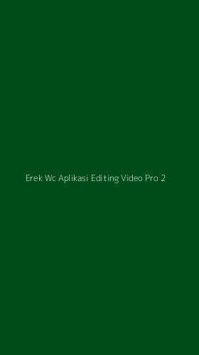 Tampilan Antarmuka Aplikasi Erek Wc Aplikasi Editing Video Pro - 2