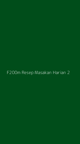 Tampilan Antarmuka Aplikasi F200m Resep Masakan Harian - 2