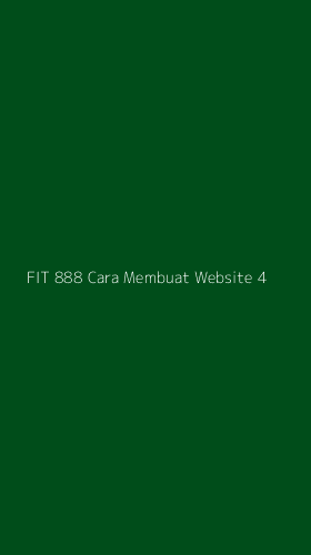 Tampilan Antarmuka Aplikasi Fit 888 Cara Membuat Website - 4