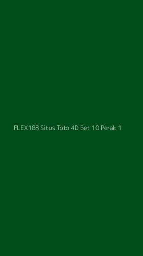 Tampilan Antarmuka Aplikasi Flex188 Situs Toto 4d Bet 10 Perak - 1