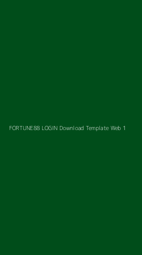 Tampilan Antarmuka Aplikasi Fortune88 Login Download Template Web - 1