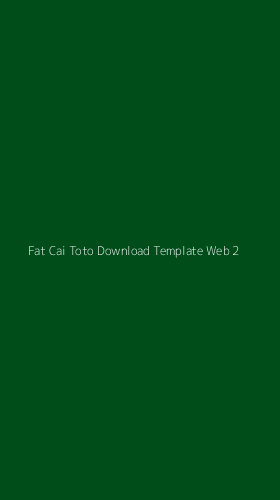 Tampilan Antarmuka Aplikasi Fat Cai Toto Download Template Web - 2