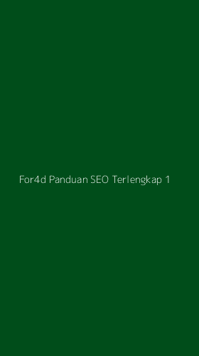 Tampilan Antarmuka Aplikasi For4d Panduan Seo Terlengkap - 1