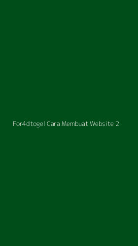 Tampilan Antarmuka Aplikasi For4dtogel Cara Membuat Website - 2