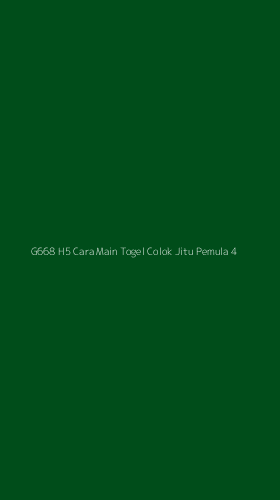 Tampilan Antarmuka Aplikasi G668 H5 Cara Main Togel Colok Jitu Pemula - 4