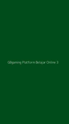 Tampilan Antarmuka Aplikasi G8gaming Platform Belajar Online - 3
