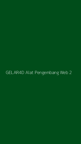 Tampilan Antarmuka Aplikasi Gelar4d Alat Pengembang Web - 2