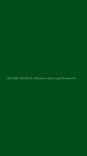 Tampilan Antarmuka Aplikasi Gelar4d Login Cara Recovery Akun Lupa Password - 3