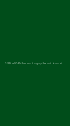 Tampilan Antarmuka Aplikasi Gemilang4d Panduan Lengkap Bermain Aman - 4