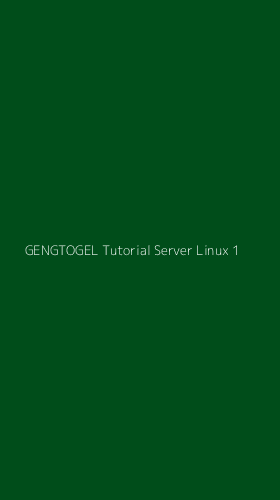 Tampilan Antarmuka Aplikasi Gengtogel Tutorial Server Linux - 1