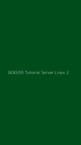 Tampilan Antarmuka Aplikasi Goku55 Tutorial Server Linux - 2