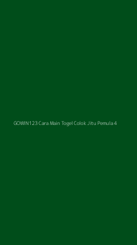 Tampilan Antarmuka Aplikasi Gowin123 Cara Main Togel Colok Jitu Pemula - 4