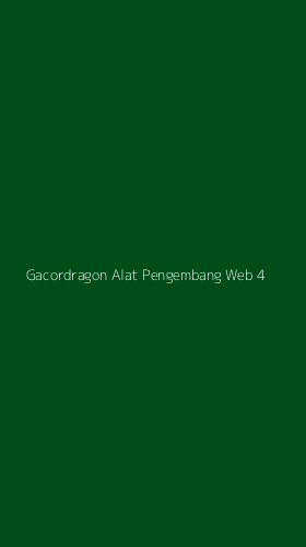 Tampilan Antarmuka Aplikasi Gacordragon Alat Pengembang Web - 4