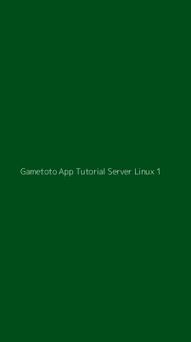 Tampilan Antarmuka Aplikasi Gametoto App Tutorial Server Linux - 1