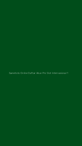 Tampilan Antarmuka Aplikasi Gametoto Online Daftar Akun Pro Slot Internasional - 1