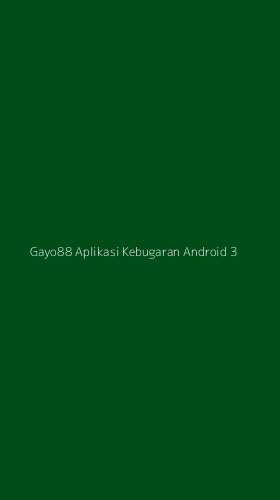 Tampilan Antarmuka Aplikasi Gayo88 Aplikasi Kebugaran Android - 3