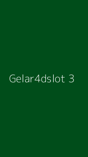 Tampilan Antarmuka Aplikasi Gelar4dslot - 3