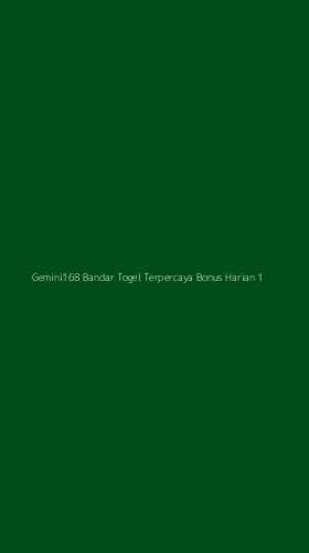 Tampilan Antarmuka Aplikasi Gemini168 Bandar Togel Terpercaya Bonus Harian - 1