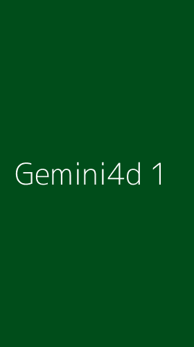 Tampilan Antarmuka Aplikasi Gemini4d - 1