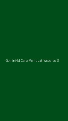 Tampilan Antarmuka Aplikasi Gemini4d Cara Membuat Website - 3