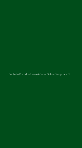 Tampilan Antarmuka Aplikasi Geototo Portal Informasi Game Online Terupdate - 3