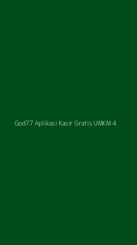 Tampilan Antarmuka Aplikasi God77 Aplikasi Kasir Gratis Umkm - 4