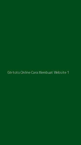 Tampilan Antarmuka Aplikasi Gtrtoto Online Cara Membuat Website - 1