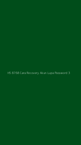 Tampilan Antarmuka Aplikasi H5 8768 Cara Recovery Akun Lupa Password - 3