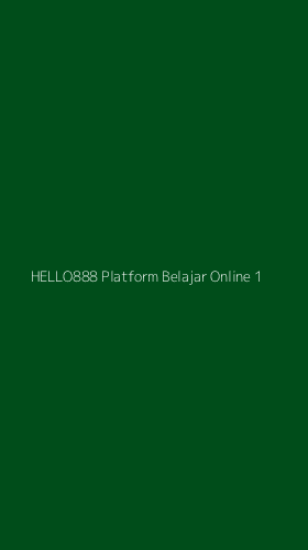 Tampilan Antarmuka Aplikasi Hello888 Platform Belajar Online - 1