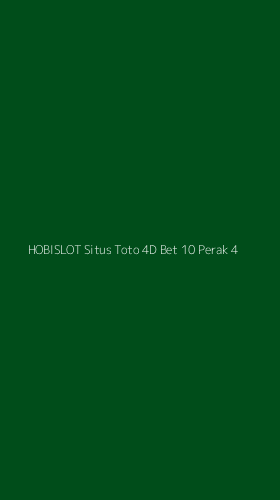 Tampilan Antarmuka Aplikasi Hobislot Situs Toto 4d Bet 10 Perak - 4