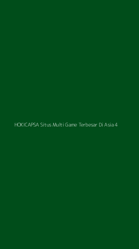 Tampilan Antarmuka Aplikasi Hokicapsa Situs Multi Game Terbesar Di Asia - 4