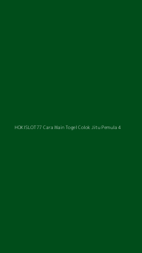 Tampilan Antarmuka Aplikasi Hokislot77 Cara Main Togel Colok Jitu Pemula - 4