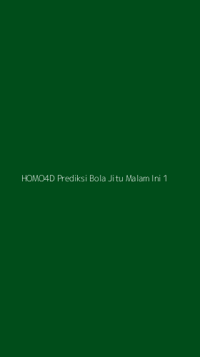 Tampilan Antarmuka Aplikasi Homo4d Prediksi Bola Jitu Malam Ini - 1