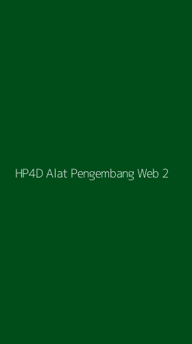 Tampilan Antarmuka Aplikasi Hp4d Alat Pengembang Web - 2