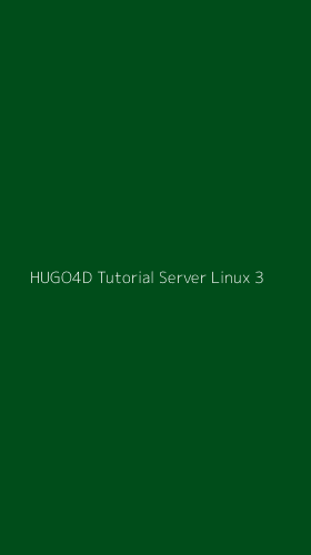 Tampilan Antarmuka Aplikasi Hugo4d Tutorial Server Linux - 3