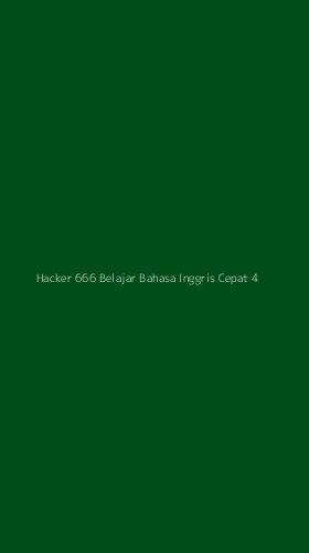 Tampilan Antarmuka Aplikasi Hacker 666 Belajar Bahasa Inggris Cepat - 4