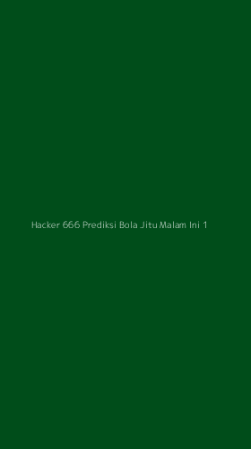 Tampilan Antarmuka Aplikasi Hacker 666 Prediksi Bola Jitu Malam Ini - 1