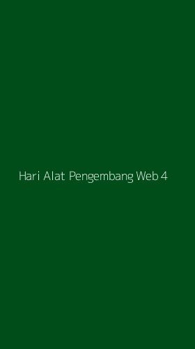 Tampilan Antarmuka Aplikasi Hari Alat Pengembang Web - 4
