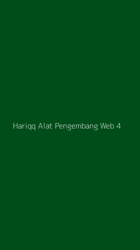 Tampilan Antarmuka Aplikasi Hariqq Alat Pengembang Web - 4