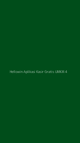 Tampilan Antarmuka Aplikasi Hellowin Aplikasi Kasir Gratis Umkm - 4