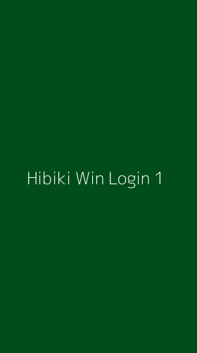 Tampilan Antarmuka Aplikasi Hibiki Win Login - 1