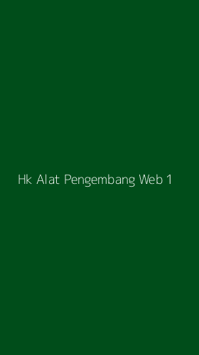 Tampilan Antarmuka Aplikasi Hk Alat Pengembang Web - 1