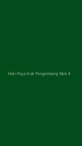 Tampilan Antarmuka Aplikasi Hoki Raja Alat Pengembang Web - 4