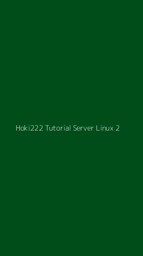 Tampilan Antarmuka Aplikasi Hoki222 Tutorial Server Linux - 2