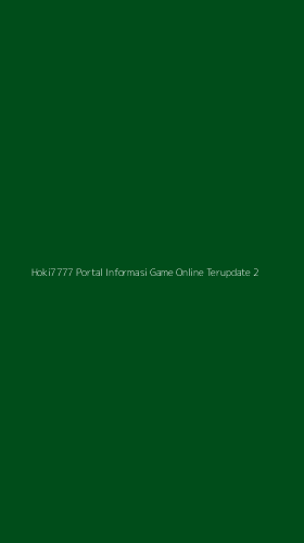 Tampilan Antarmuka Aplikasi Hoki7777 Portal Informasi Game Online Terupdate - 2