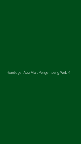 Tampilan Antarmuka Aplikasi Homtogel App Alat Pengembang Web - 4